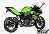 Sportowy wydech SHARK DSX-10 BLACK slip-on końcówka Kawasaki Z400 / Ninja 400 2018 - 2021